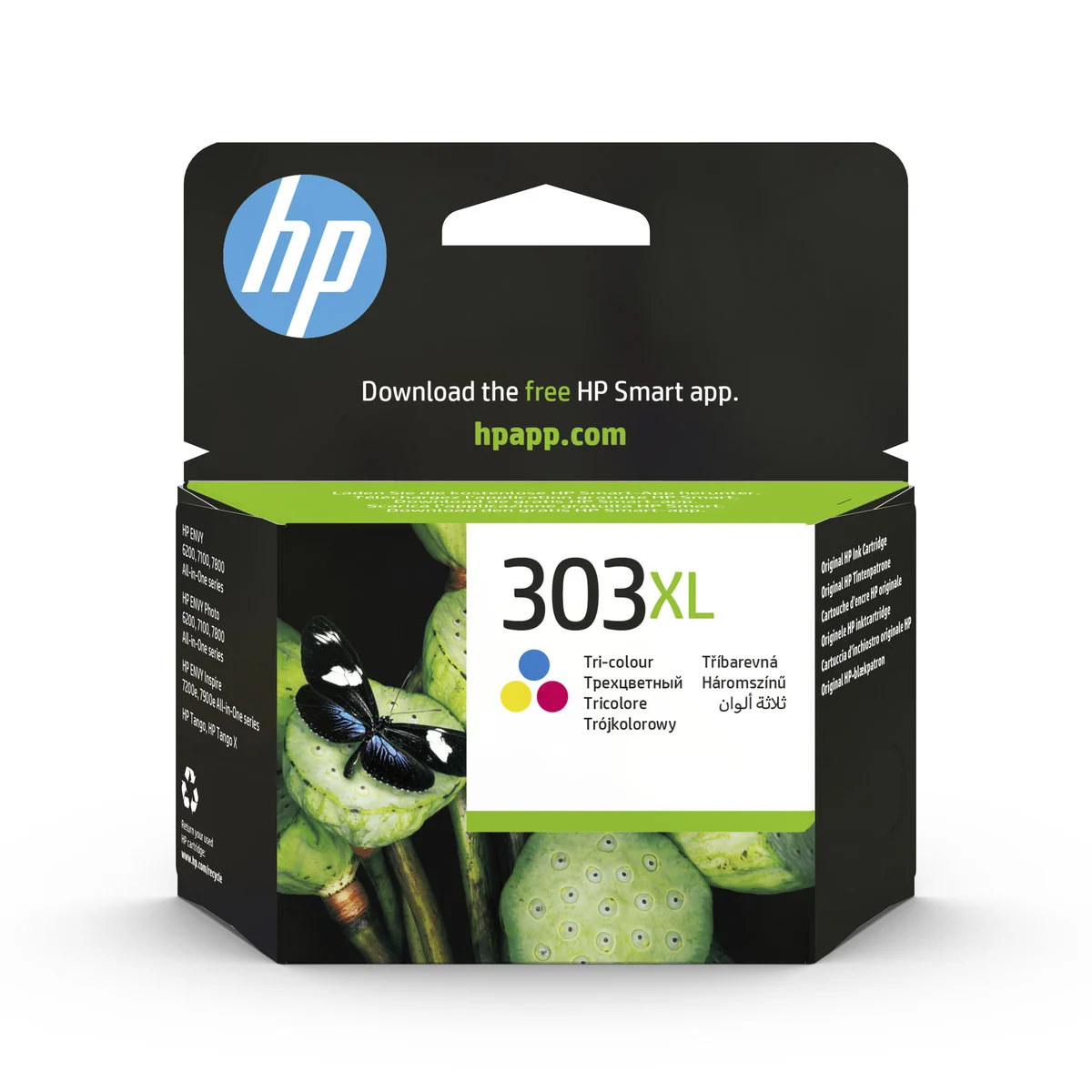 Inkoustová náplň HP 303XL tříbarevná T6N03AE