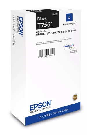 Inkoustová náplň Epson T7561 DURABrite Pro L černá