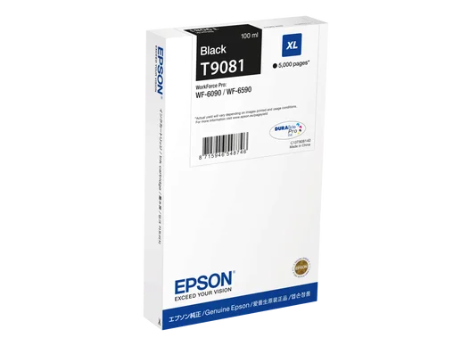 Inkoustová náplň T9081 EPSON WF-6xxx černá 100 ml XL