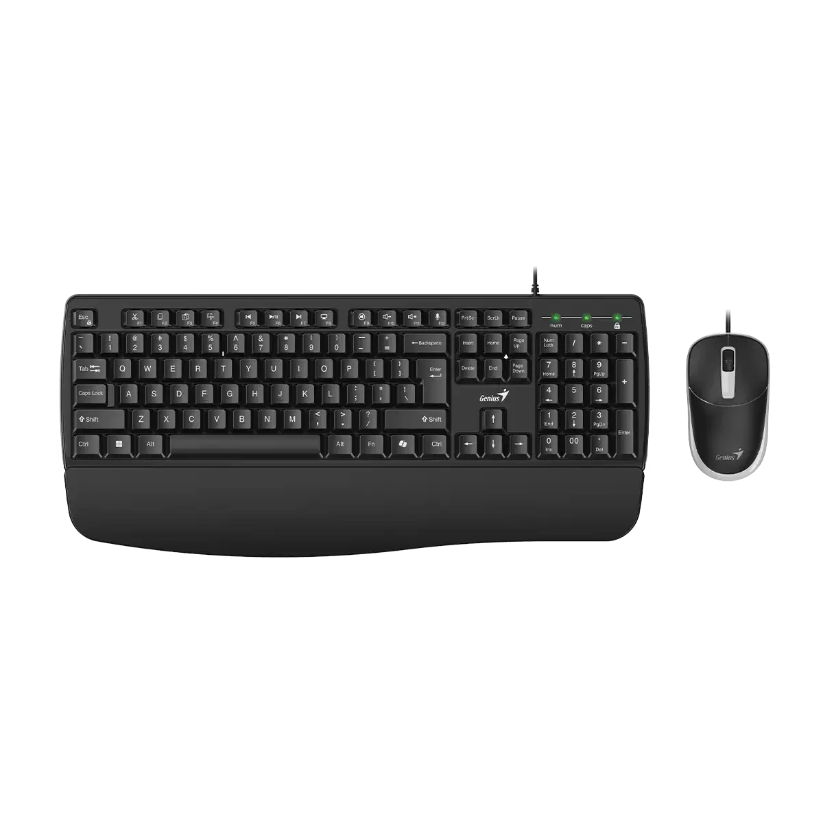 GENIUS KM-123, černá, CZ+SK layout