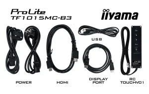 10" iiyama TF1015MC-B3: WXGA,10P,VGA,HDMI,DP - obrázek 9