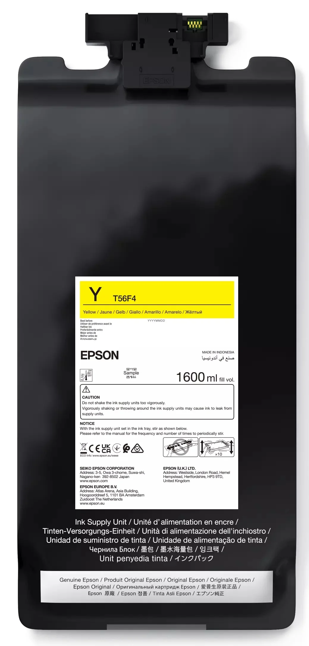 Inkoustová náplň Epson P-Series 64" žlutá 1600 ml