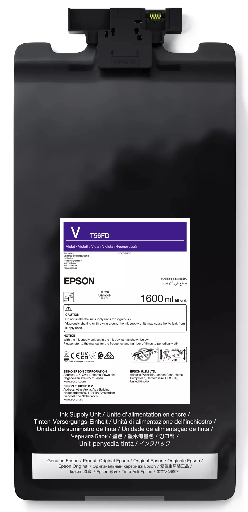 Inkoustová náplň Epson P-Series 64" fialová 1600 ml