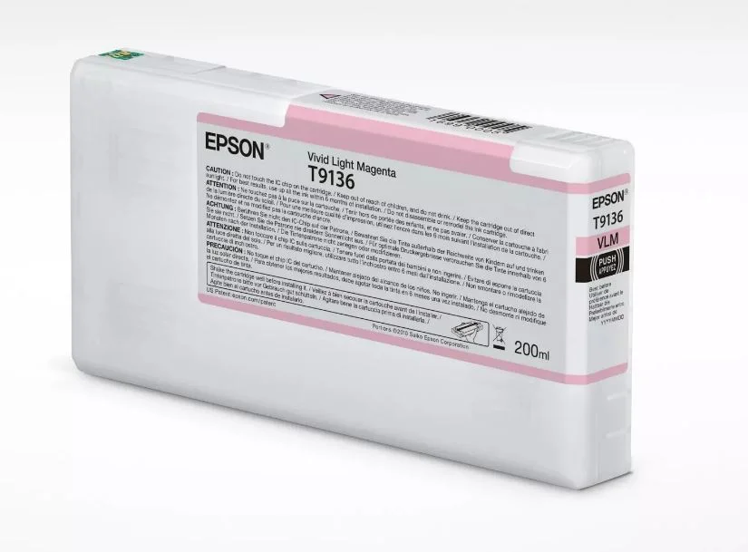 Epson T9136 Vivid L. Magenta InkCartridge (200ml)