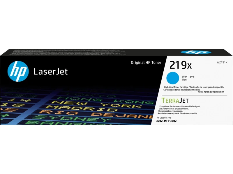 Toner HP W2191X azurový 2500 stran originální