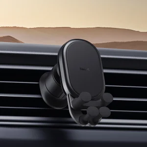 Baseus univerzální držák do auta Stable Gravitational Car Mount Air (do ventilační mřížky) černý - obrázek 3