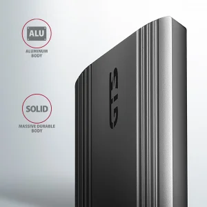 AXAGON EEM2-GTS2, USB-C 10Gbps - M.2 NVMe & SATA SSD kovový THIN box, bezšroubkový - obrázek 7