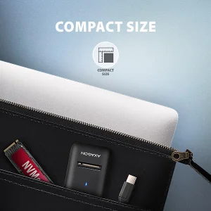 AXAGON ADM2-CM USB-C 10Gbps - M.2 NVMe & SATA SSD adaptér, kabel USB-C 10cm - obrázek 4