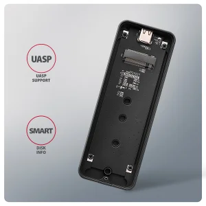 AXAGON EEM2-20G, USB-C 20Gbps - M.2 NVMe SSD kovový ARMORED box - obrázek 10