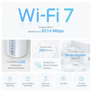 TP-Link Deco BE65 Mesh Wi-Fi 7 sada 3ks - obrázek 3
