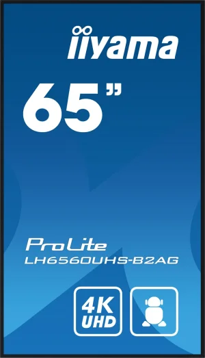 65" iiyama LH6560UHS-B2AG:VA,4K UHD,Android,24/7 - obrázek 6