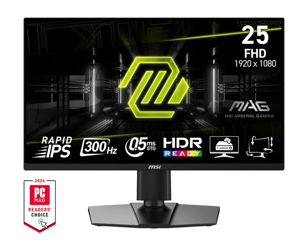 MSI MAG 255PXF 24,5" IPS FHD 300Hz 0,5ms černý