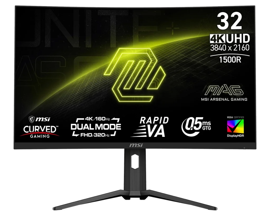 MSI MAG 321CUPDF 31,5" VA 4K UHD 160Hz 0,5ms Monitor