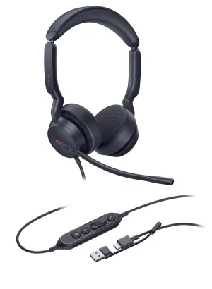 Yealink UH44 Dual UC USB-C/A, náhlavní souprava - obrázek 2