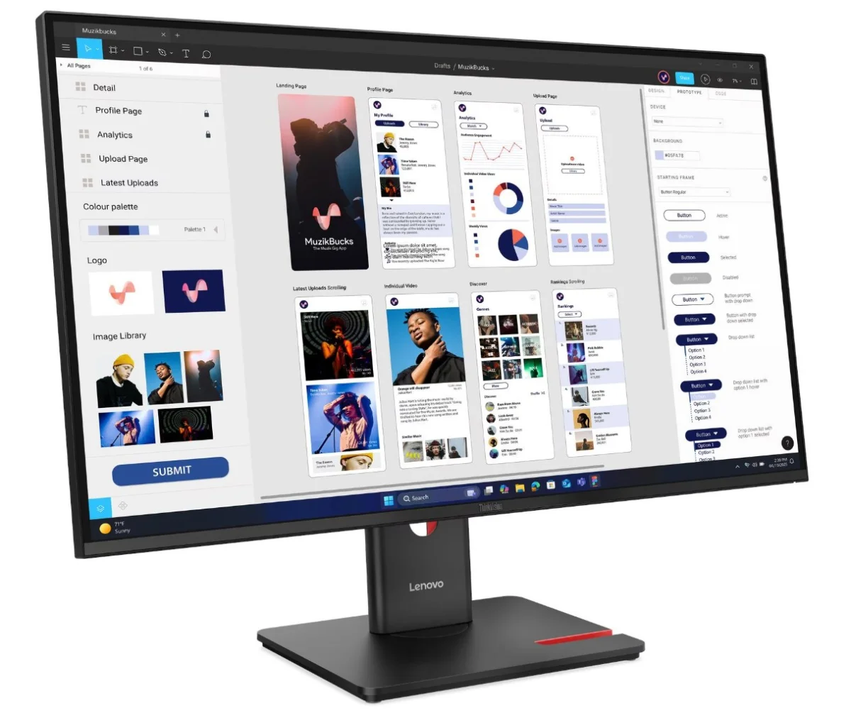 Lenovo ThinkVision T32UD-40 31,5" IPS 4K UHD 60Hz 4ms