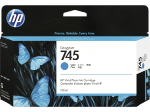 Inkoustová náplň HP 745 azurová F9J97A