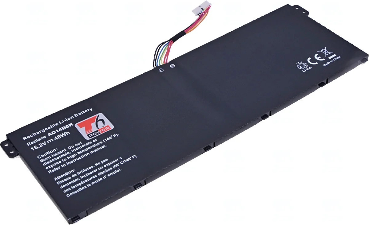 Baterie T6 Power pro Acer Aspire ES1-311, ES1-511, E5-571, E5-731, 3150mAh, 48Wh, 4cell, Li-ion