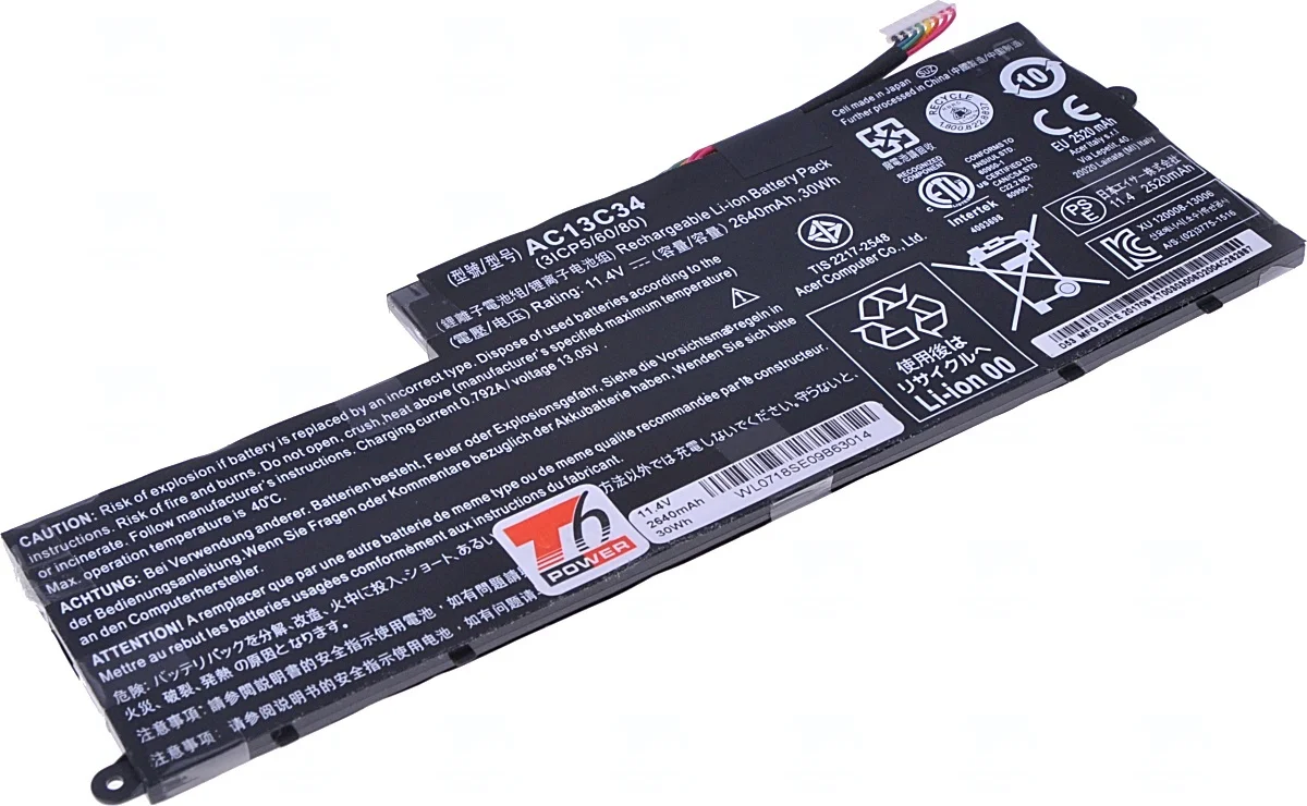 Baterie Acer Aspire V5-122P 30Wh 2640mAh (T6 Power)