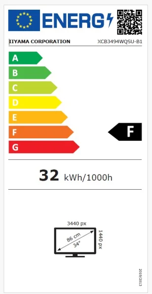 IIYAMA ProLite XCB3494WQSU-B1 34" VA wQHD 120Hz 0,4ms - obrázek 3