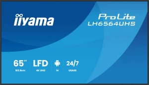 65" iiyama LH6564UHS-B1AG:VA, 4K UHD,Android,24/7