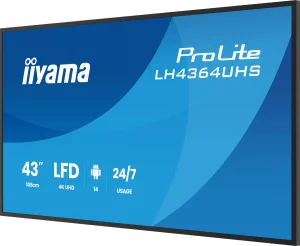 43" iiyama LH4364UHS-B1AG:VA,4K UHD,Android,24/7 - obrázek 7