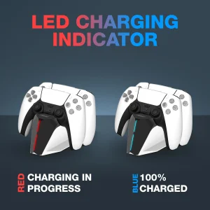 EVOLVEO DockCharge, nabíjecí základna a stojánek pro dva ovladače PS5 - obrázek 10