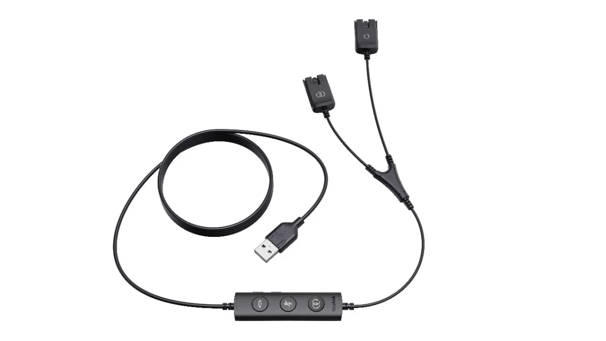 Yealink USB/QD Trainer Cable pro YHS náhlavní soustavy