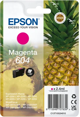 Inkoustová náplň Epson 604 purpurová