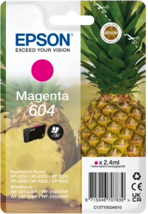 Inkoustová náplň Epson 604 purpurová