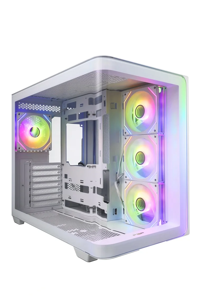 FSP M580-WP/Midi Tower/Transpar./Bílá