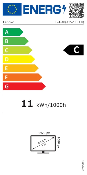 Lenovo ThinkVision E24-40 23,8" IPS FHD 100Hz 4ms černý - obrázek 7