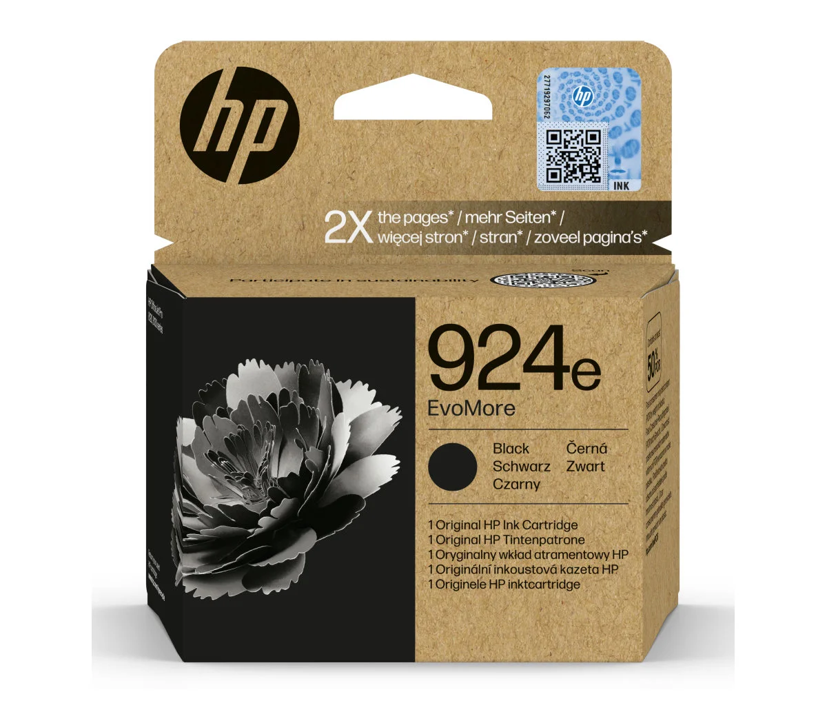 Inkoustová náplň HP 924e černá 4K0V0NE
