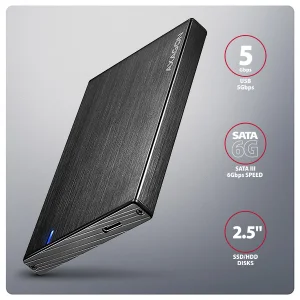AXAGON EE25-XA6C, USB-C 5Gbps - SATA 6G, 2.5" kovový ALINE box - obrázek 6