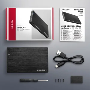 AXAGON EE25-XA6C, USB-C 5Gbps - SATA 6G, 2.5" kovový ALINE box - obrázek 7