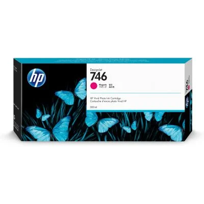 Inkoustová náplň HP 746 purpurová 300 ml