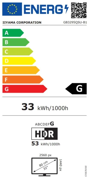 IIYAMA G-Master GB3295QSU-B1 31,5" QHD VA 240Hz 0,4ms - obrázek 7