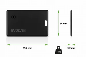 EVOLVEO TrackCard, Bluetooth lokátor s Apple Find My, černý - obrázek 5