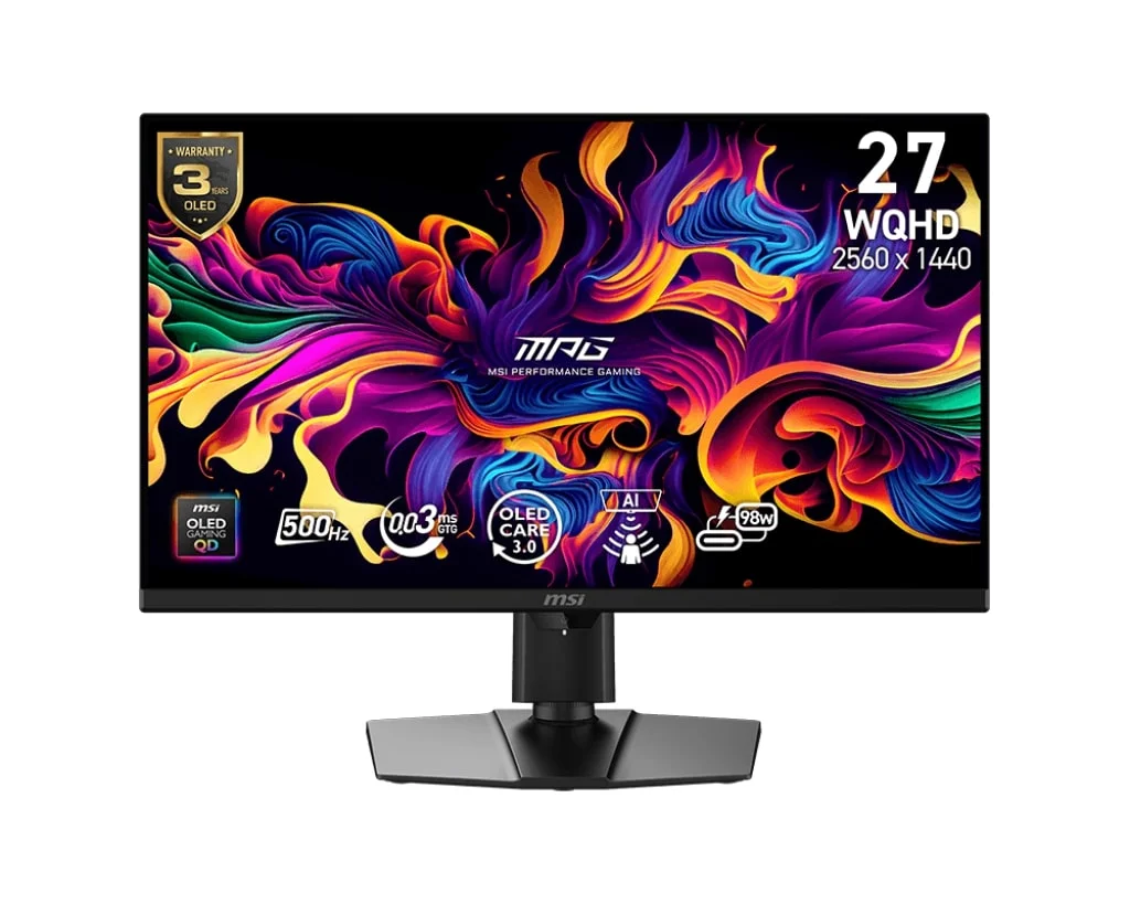 MSI MPG 271QR QD-OLED X50 26,5" QHD 500Hz 0,03ms