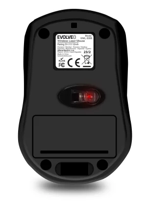 EVOLVEO WML-306B/Cestovní/Laserová/1 600 DPI/Bezdrátová USB/Černá - obrázek 4