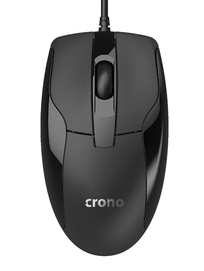 Crono CM645/Kancelářská/Optická/1 000 DPI/Drátová USB/Černá