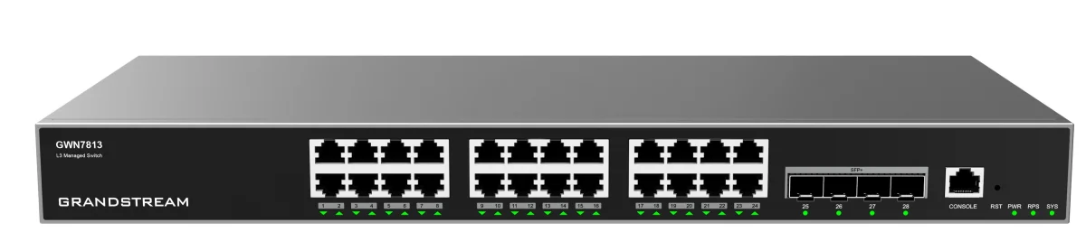 Grandstream GWN7813 L3 switch 24 portů 4x SFP+