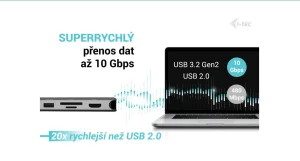 i-tec USB-C Metal Nano dokovací stanice, 3x HDMI, 140W - obrázek 4