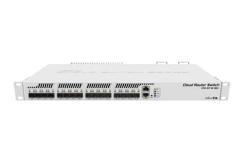 MikroTik CRS317-1G-16S+RM cloudový switch