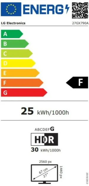 LG UltraGear 27GX790A-B 26,5" OLED QHD 480Hz 0,03ms - obrázek 2