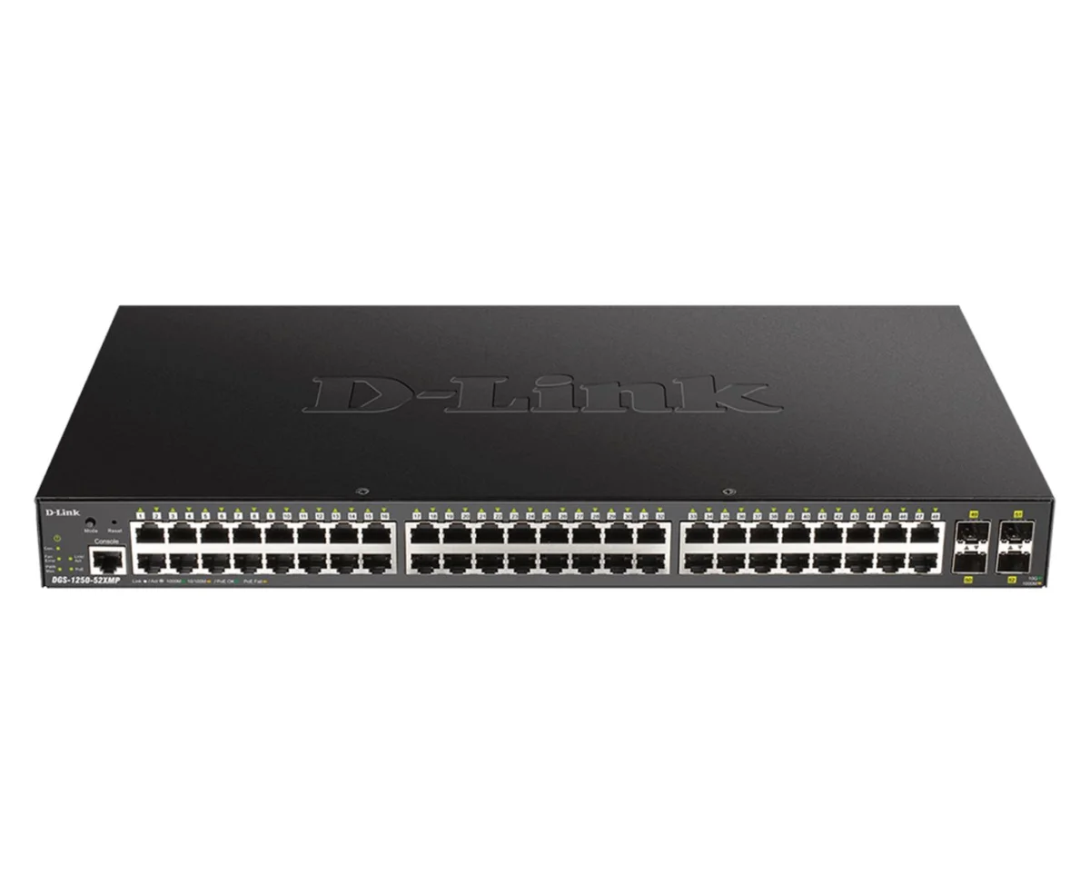 D-Link DGS-1250-52XMP 48portový Gigabit switch