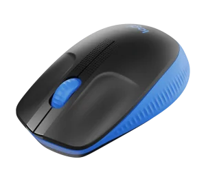 Logitech M190/Kancelářská/Optická/1 000 DPI/Bezdrátová USB/Černá-modrá - obrázek 2