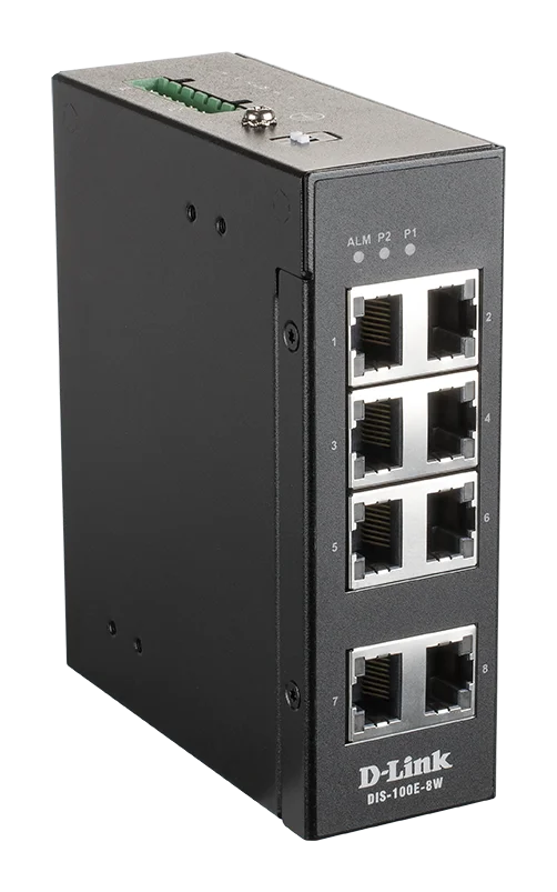 D-Link DIS-100E-8W průmyslový switch 8 portů