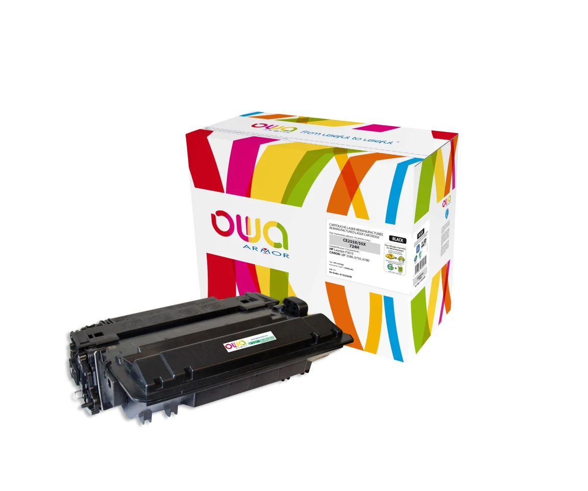 Toner HP LJ P3015 CE255X černý 12000 stran (OWA Armor)