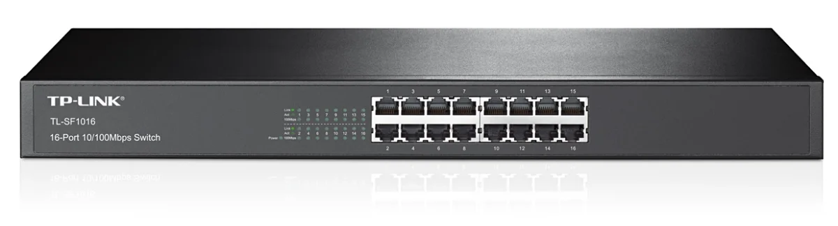 TP-Link TL-SF1016 16x 10/100Mbps Rackmount Switch