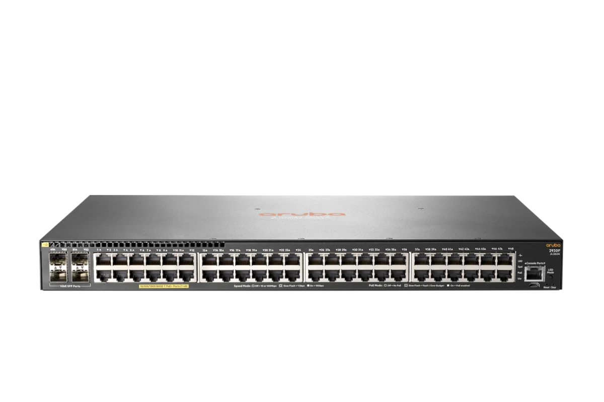 HP Aruba 2930F 48GPoE+4SFP 740W